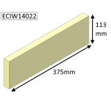 ECIW14022 Parkray Lower Side Brick  |  Aspect 14 Boiler WOOD - Non Eco - 375mm x 113mm